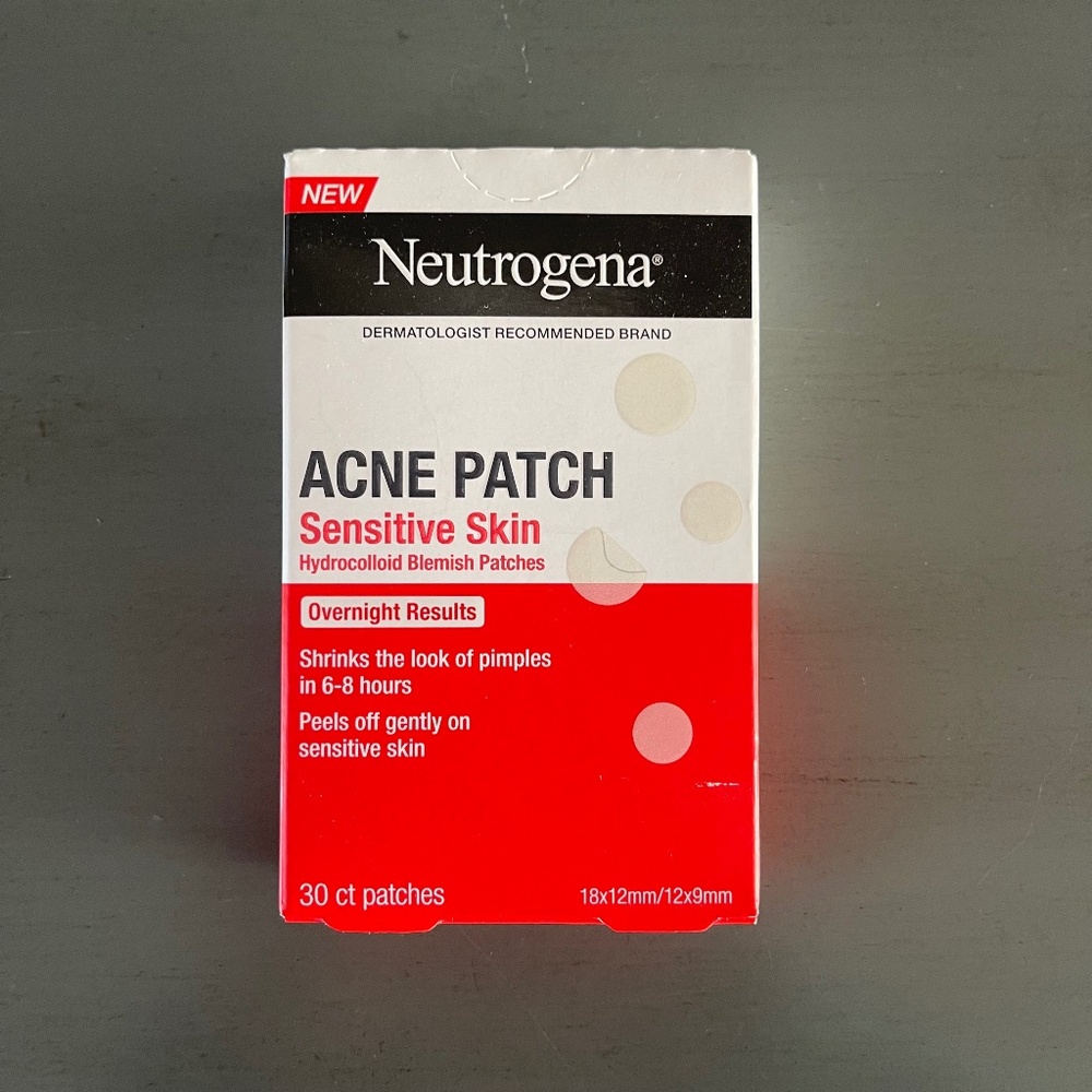 Neutrogena Acne Patch-Sensitive Skin Hydrocolloid Blemish Patches-30ct patches